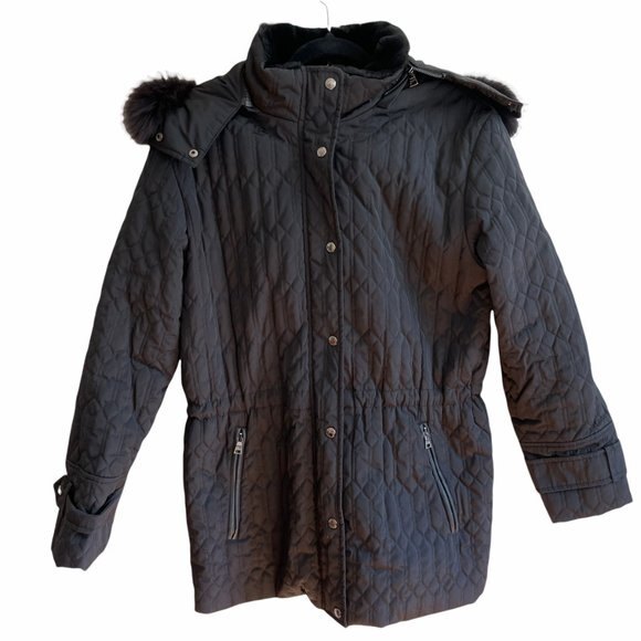 Andrew Marc New York Quilted Jacket Black Size Medium - Picture 1 of 9